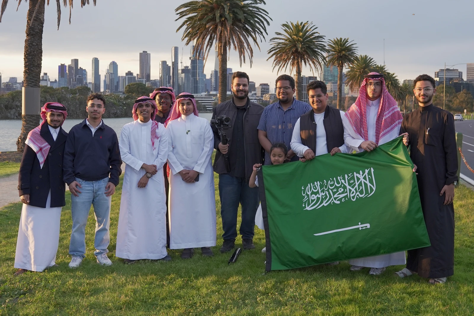 Estudantes internacionais abraçam a cultura saudita no Dia Nacional