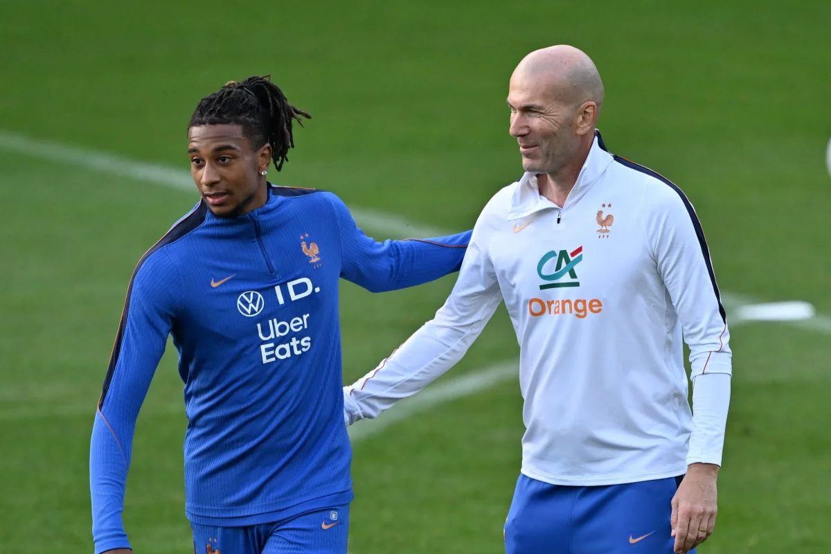 Foto colorida de Olise e Zidane - Metrópoles