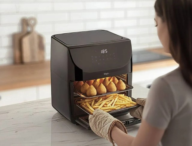 Cozinha pequena? Elgin lança air fryers de 16L e 12L que funcionam como forno