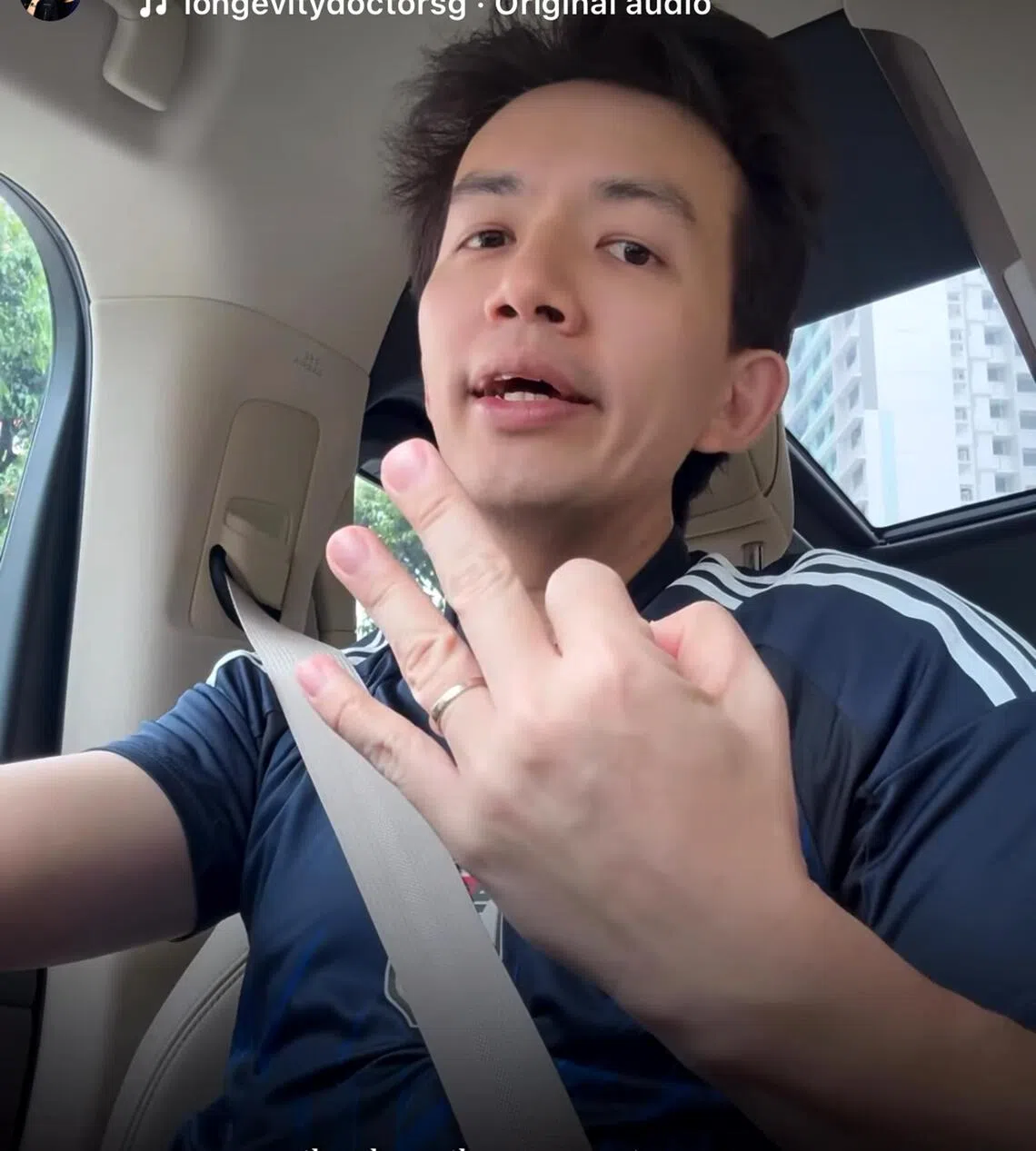 wdoctor29 - Dr Isaac Wong sharing health tips through a video filmed while he was driving Credit: SCREENGRAB FROM THE ARTISAN GROUP'S INSTAGRAM ACCOUNT