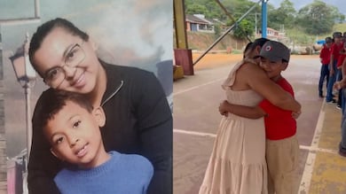 Menino de 10 anos salva mãe grávida de engasgo após aprender técnica em curso de bombeiro mirim