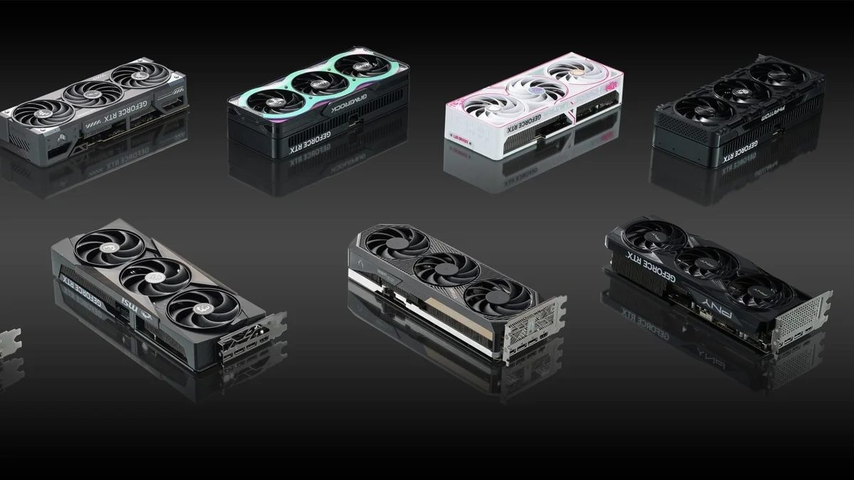 Imagem das GeForce RTX 50