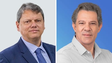 Real Time: Tarcísio tem 53% das intenções de voto no 1° turno em São Paulo; Haddad soma 38%