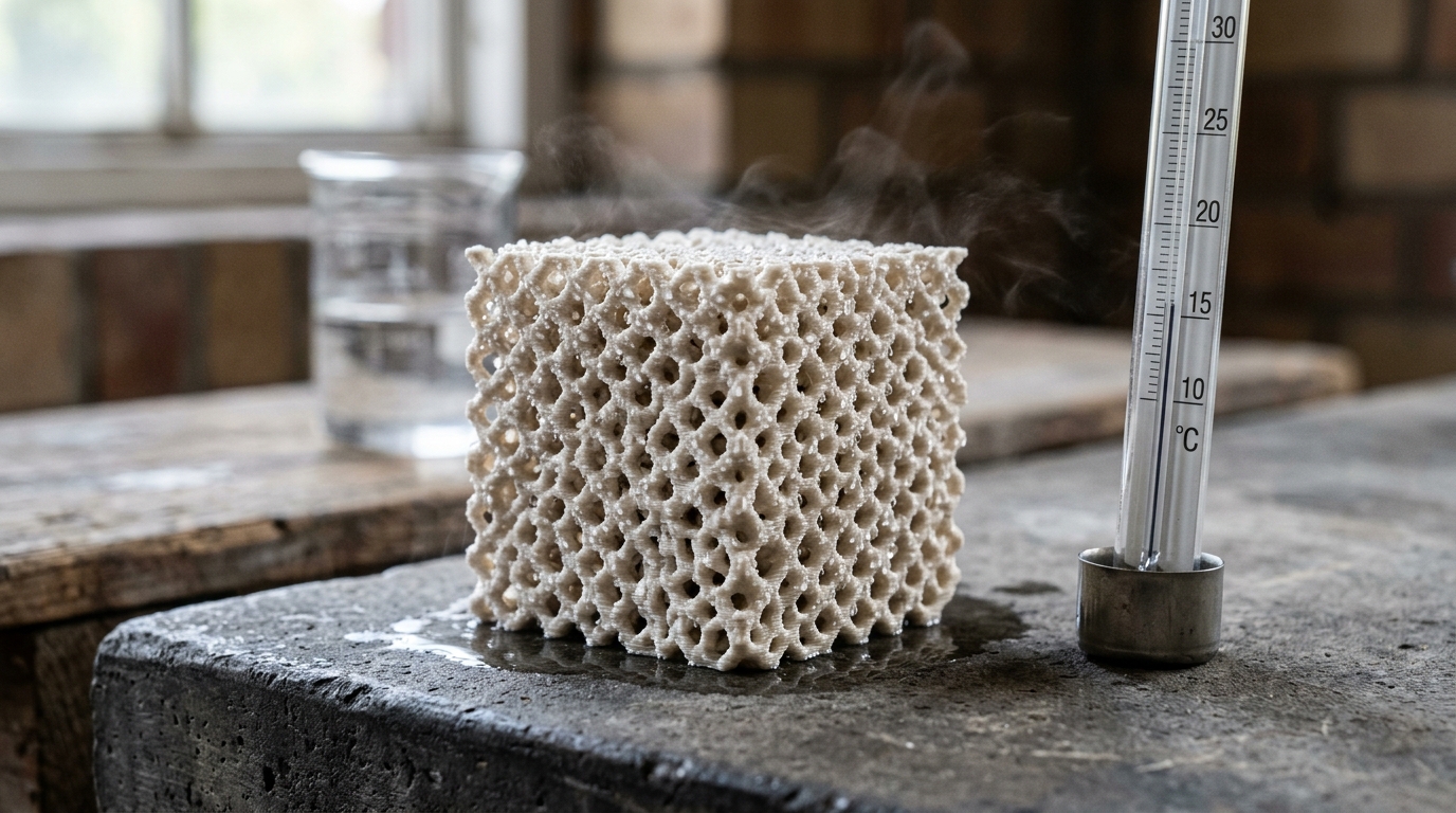 Parede cerâmica porosa vira ar-condicionado natural: resfria ambientes sem eletricidade e temperatura cai até 7°C
