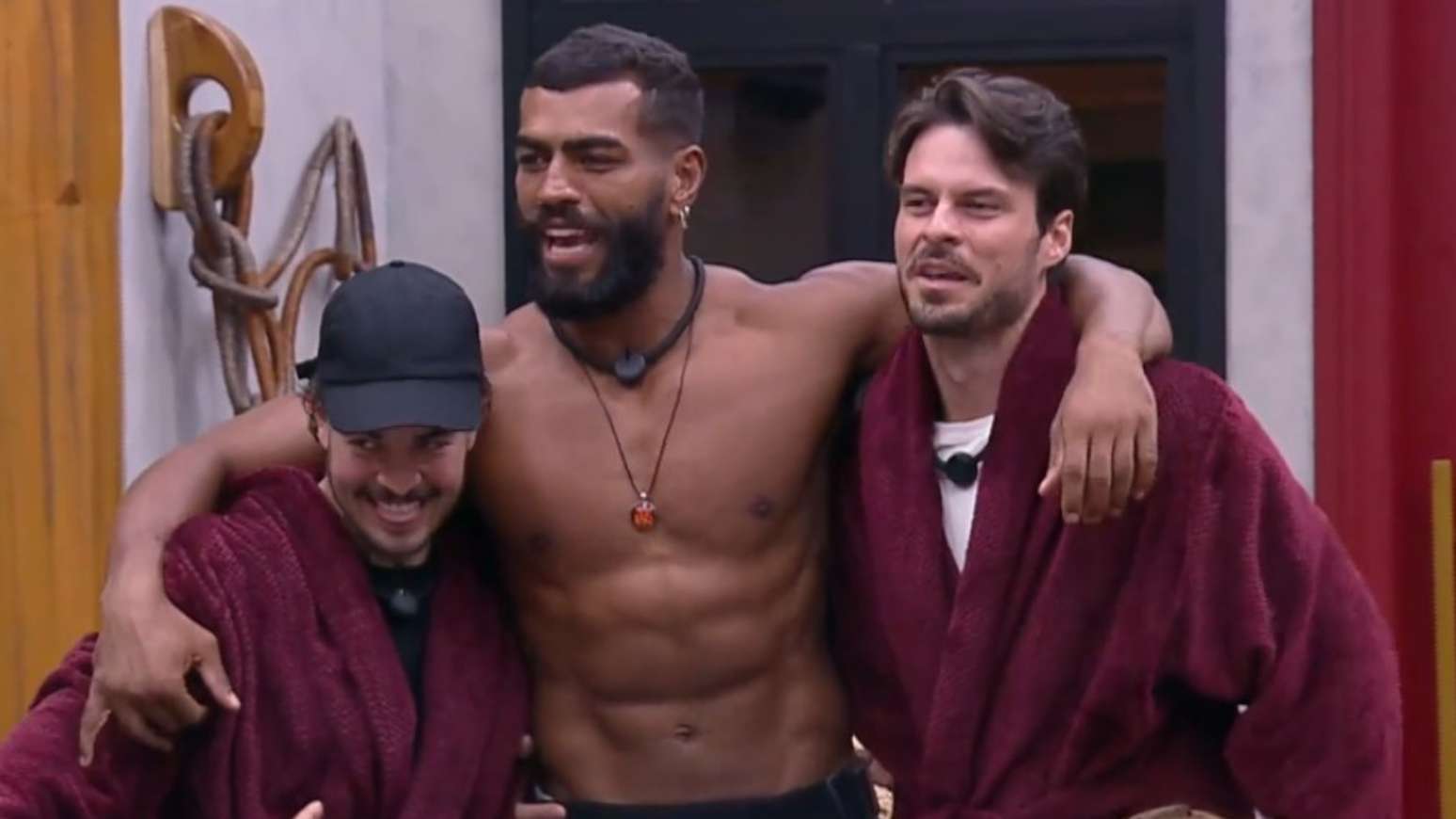 Jottap&ecirc;, Rikardo e Igor em A Fazenda 18 (Reprodu&ccedil;&atilde;o/Record)