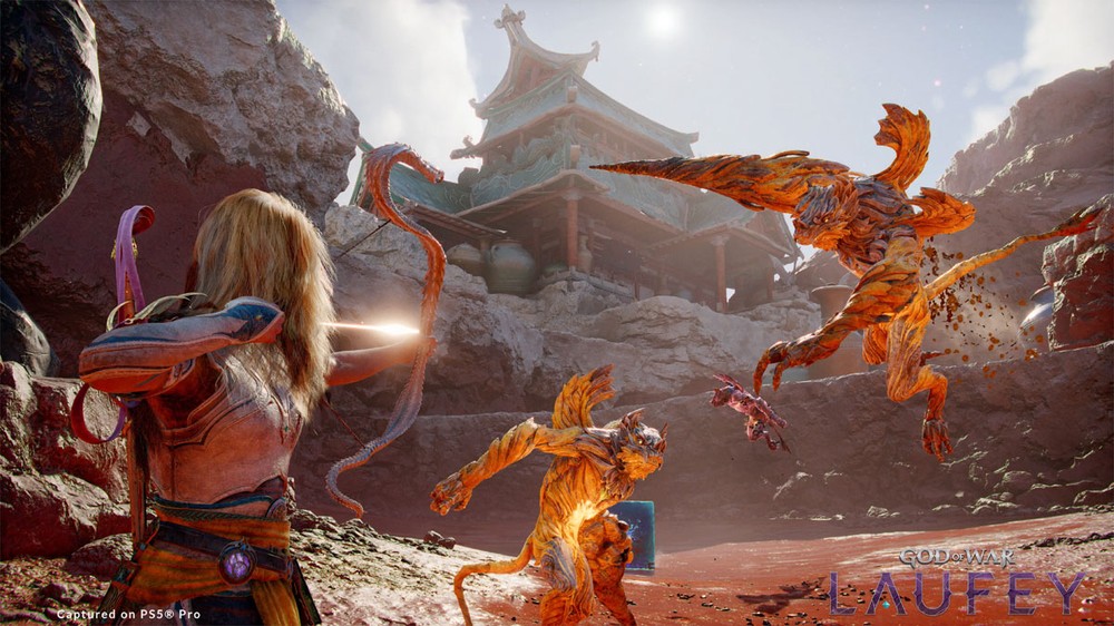 God of War: Laufey exibe novo gameplay com o Arco de Serpente — Foto: Reprodução/PlayStation Blog