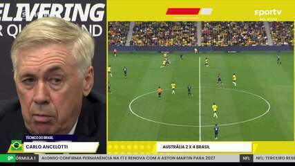 Ancelotti fala sobre motivo Vini Jr. ter batido o pênalti no amistoso de hoje