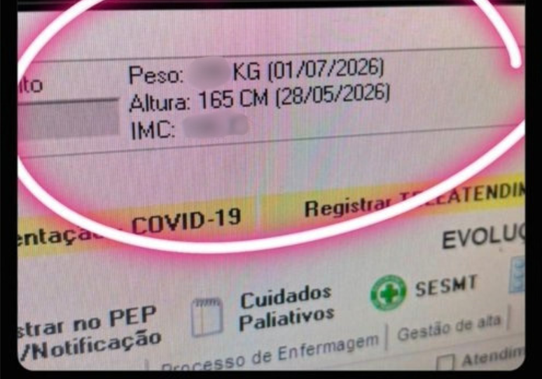 Médico divulga prontuário e ironiza paciente com sobrepeso nas redes sociais