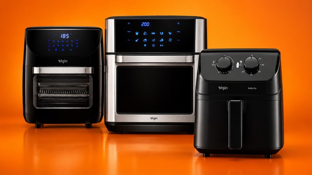 Cozinha pequena? Elgin lança air fryers de 16L e 12L que funcionam como forno