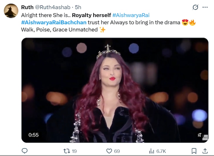 Aishwarya Rai Bachchan desfila na passarela de Paris com Kendall Jenner e Eva Longoria. Vídeo