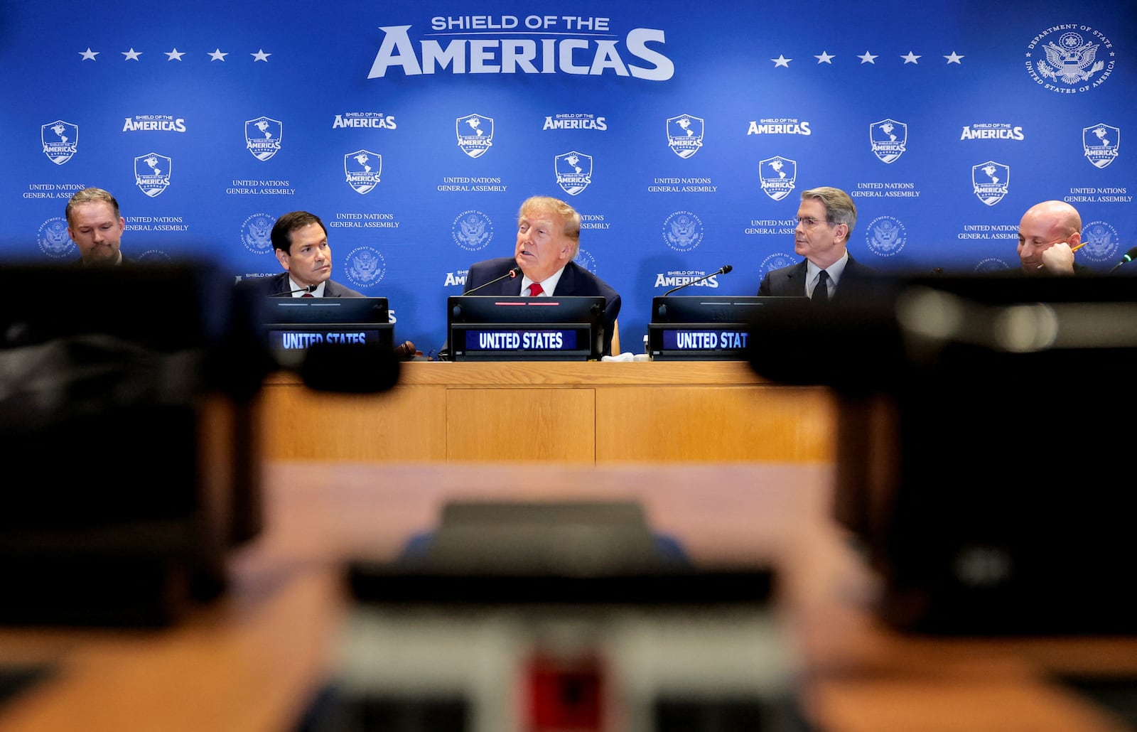 Trump lançou a coalizão "Escudo das Américas" para combater cartéis Kylie Cooper/Reuters - 22.09.2026