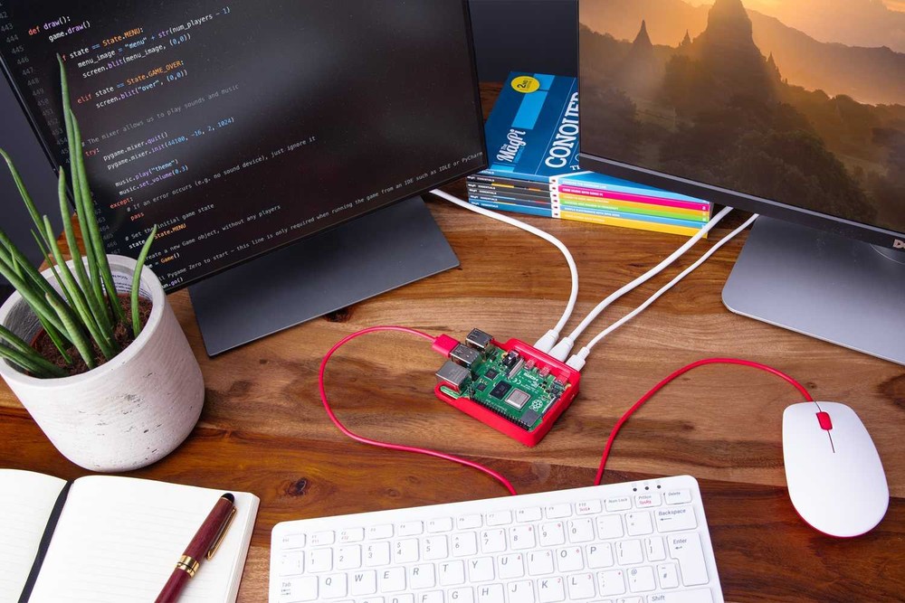 Foi usado o sistema Raspberry Pi para fazer a conversão do laptop em um modelo funcional — Foto: Reprodução/Recoverit Wondershare