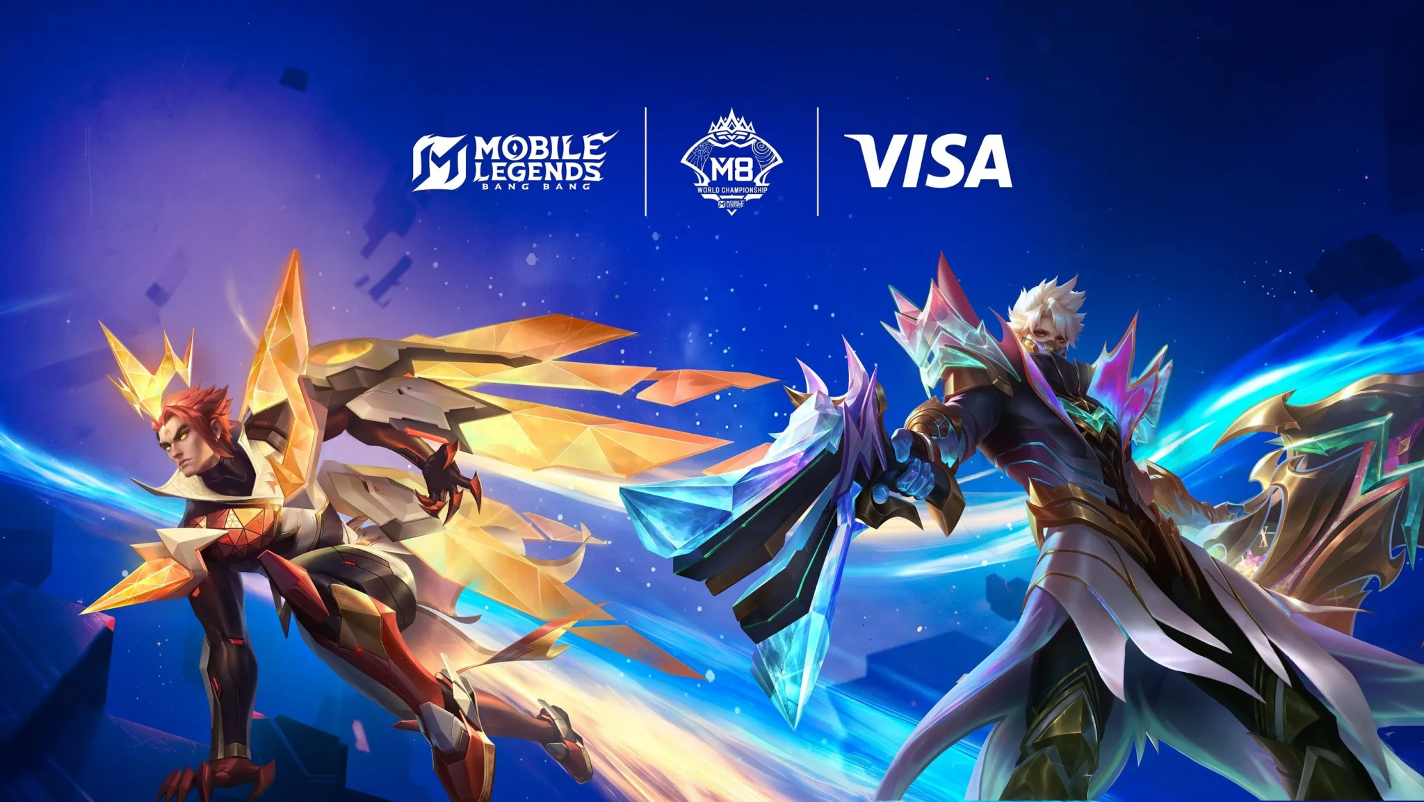 Visa MOONTON Games partnership promotional poster for the MLBB M Series