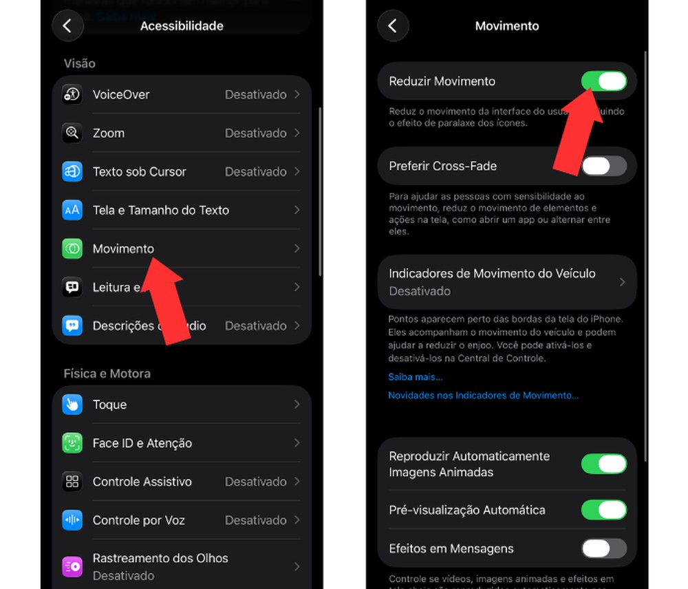 Apesar de interessantes, animações acabam deixando o iPhone mais "pesado" — Foto: Reprodução/Mariana Tralback