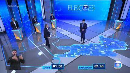 Debate RJ: André Marinho (Novo) pergunta para Anthony Garotinho (Republicanos) sobre retomada de territórios