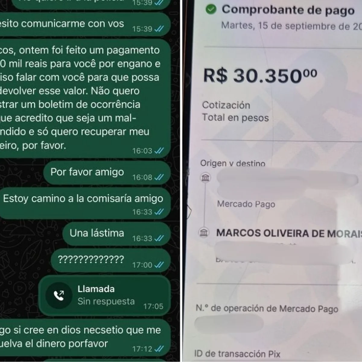 Em mensagens, turista implorou a taxista para devolver R$ 30 mil. Veja