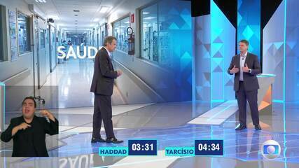 Debate SP - Tarcísio de Freitas pergunta para Fernando Haddad sobre saúde