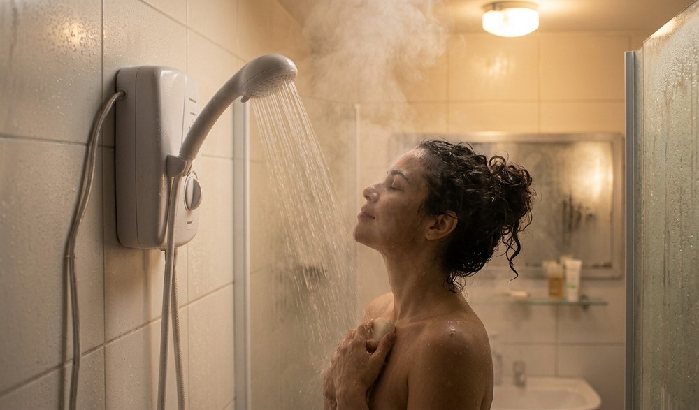 Avalie bem a temperatura ideal de água para você, assim você não toma banhos muito quentes desnecessariamente — Foto: Reprodução/Gemini