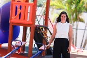 Neste ano, a Abrace inaugurou um parquinho para as crianças assistidas