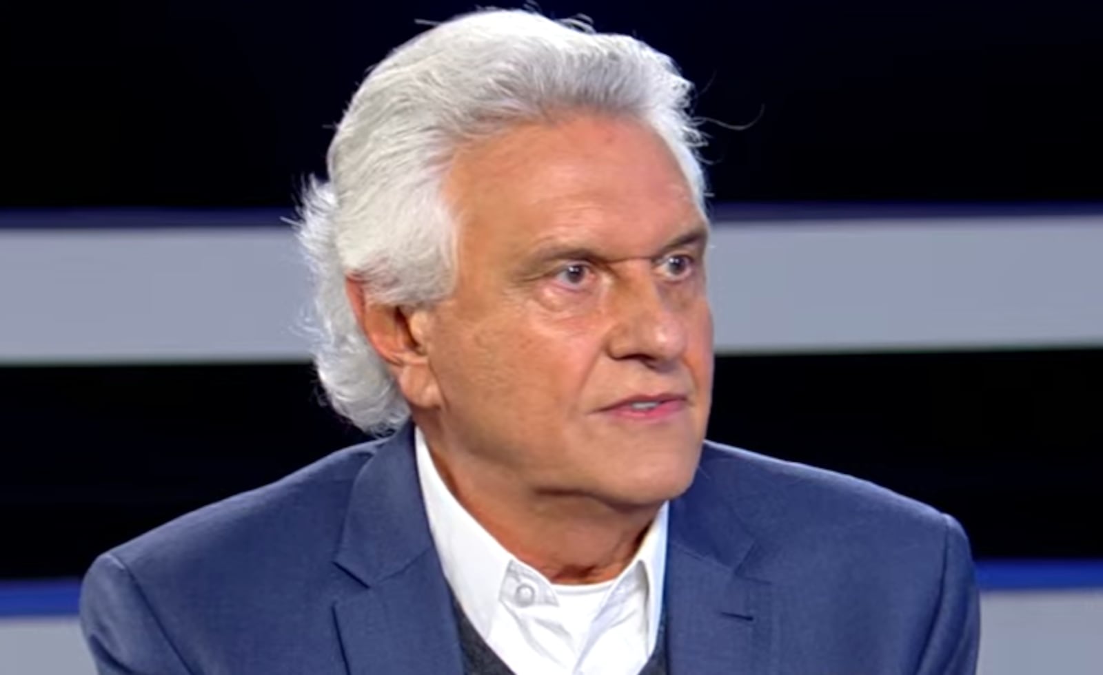 Ronaldo Caiado (PSD) foi o entrevistado desta quinta-feira do Jornal da Record Reprodução/RECORD - 17.09.2026