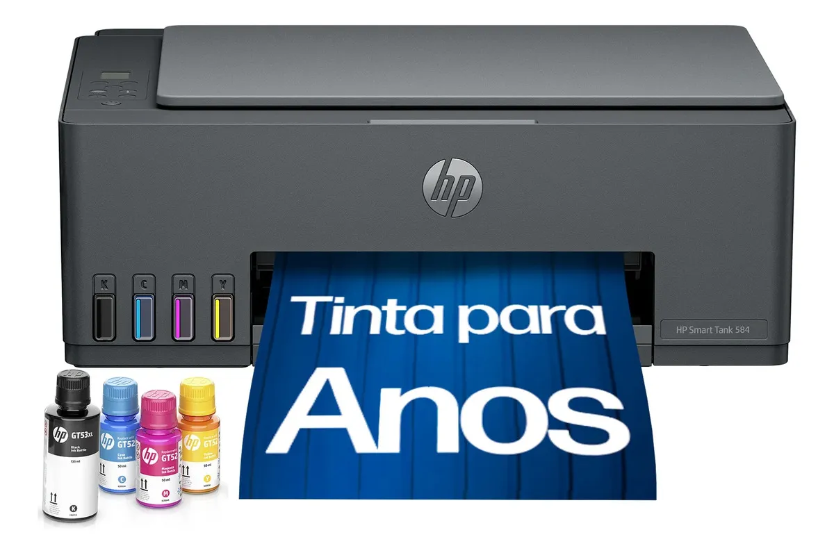 Impressora Multifuncional HP Smart Tank 584