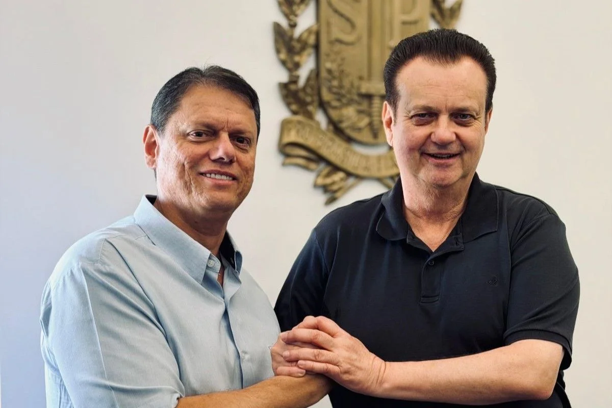 Tarcísio de Freitas e Gilberto Kassab