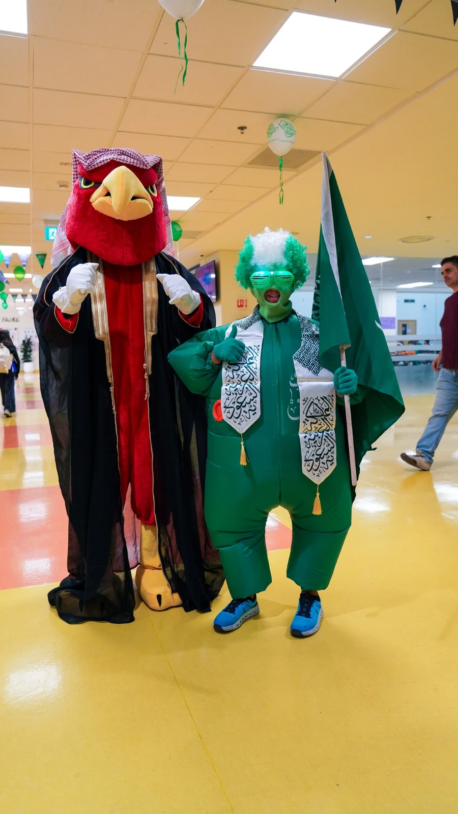 Estudantes internacionais abraçam a cultura saudita no Dia Nacional