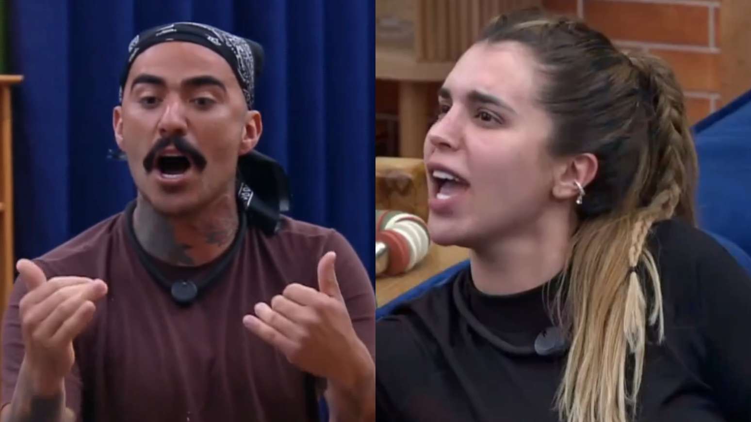 Mayk e M&ocirc;nica em A Fazenda 18 (Reprodu&ccedil;&atilde;o/Record)