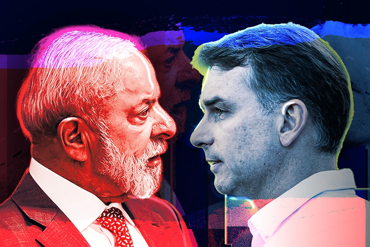 Lula tem 45,3% em primeiro turno, e Flávio Bolsonaro, 42,2%, diz AtlasIntel