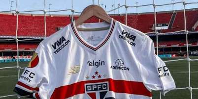 Foto: Camisa do time do S&atilde;o Paulo ( Divulga&ccedil;&atilde;o/SPFC) / G&aacute;vea News
