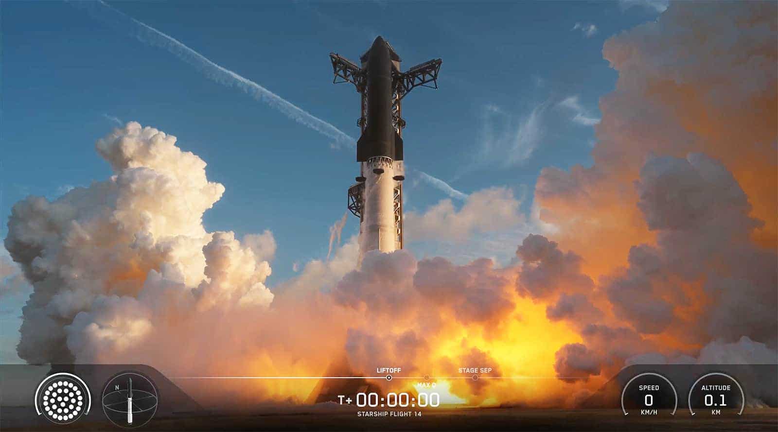 Starship tem falha em motor durante teste e pode afetar planos da NASA para voltar à Lua nos próximos meses