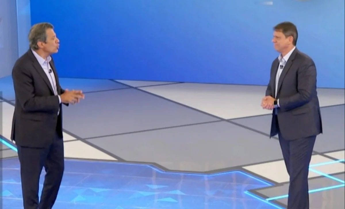 Haddad Tarcisio debate globo São Paulo