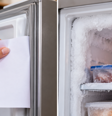 Aprenda a verificar a vedação da borracha do freezer, remover sujeira e reconhecer danos que podem exigir a troca da peça. Foto: Imagem gerada por inteligência artificial / Catraca Livre