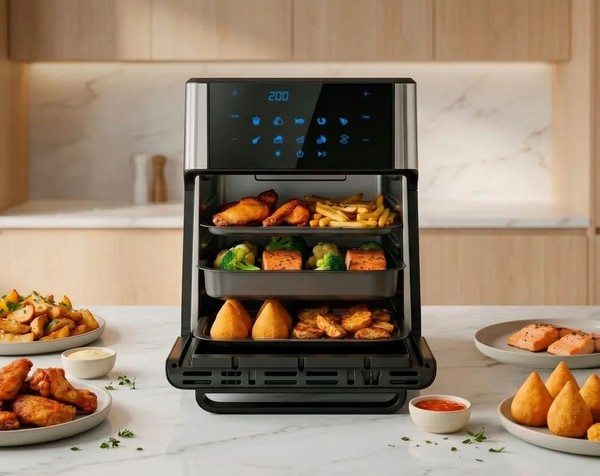 Cozinha pequena? Elgin lança air fryers de 16L e 12L que funcionam como forno