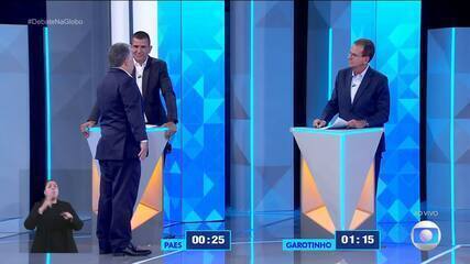 Debate RJ: Eduardo Paes (PSD) pergunta para Anthony Garotinho (Republicanos) sobre acusações de corrupção