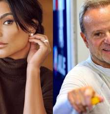 Cíntia Chagas confirma namoro com o ex-piloto de Fórmula 1 Rubens Barrichello Foto: @cintiachagass e @rubarrichello via Instagram / Estadão