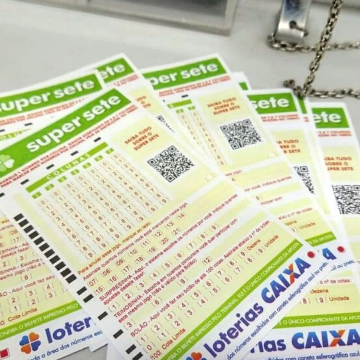 Super Sete 898 sorteia R$ 8 milhões hoje (14/9). Confira resultado