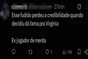 Usuários do X, antigo Twitter, disseram que namoro de Vini Jr. e Virginia Fonseca está prejudicando a carreira do atleta