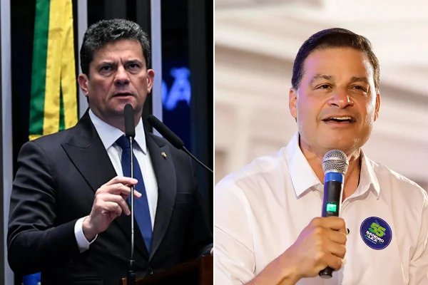 Em debate, Sandro Alex confronta Moro sobre voto em Dino: "Traiu Bolsonaro"