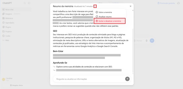 Como resetar o ChatGPT: veja como apagar a memória da IA