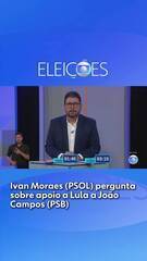 Debate PE: Ivan Moraes (PSOL) pergunta sobre apoio a Lula a João Campos (PSB)