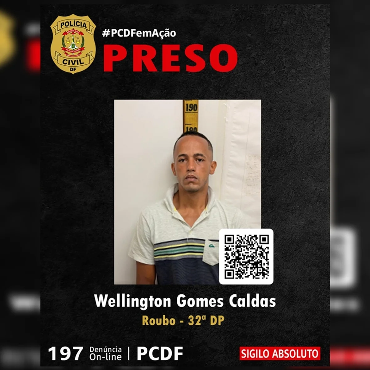 Homem que cometeu ao menos 45 roubos contra pedestres é preso no DF