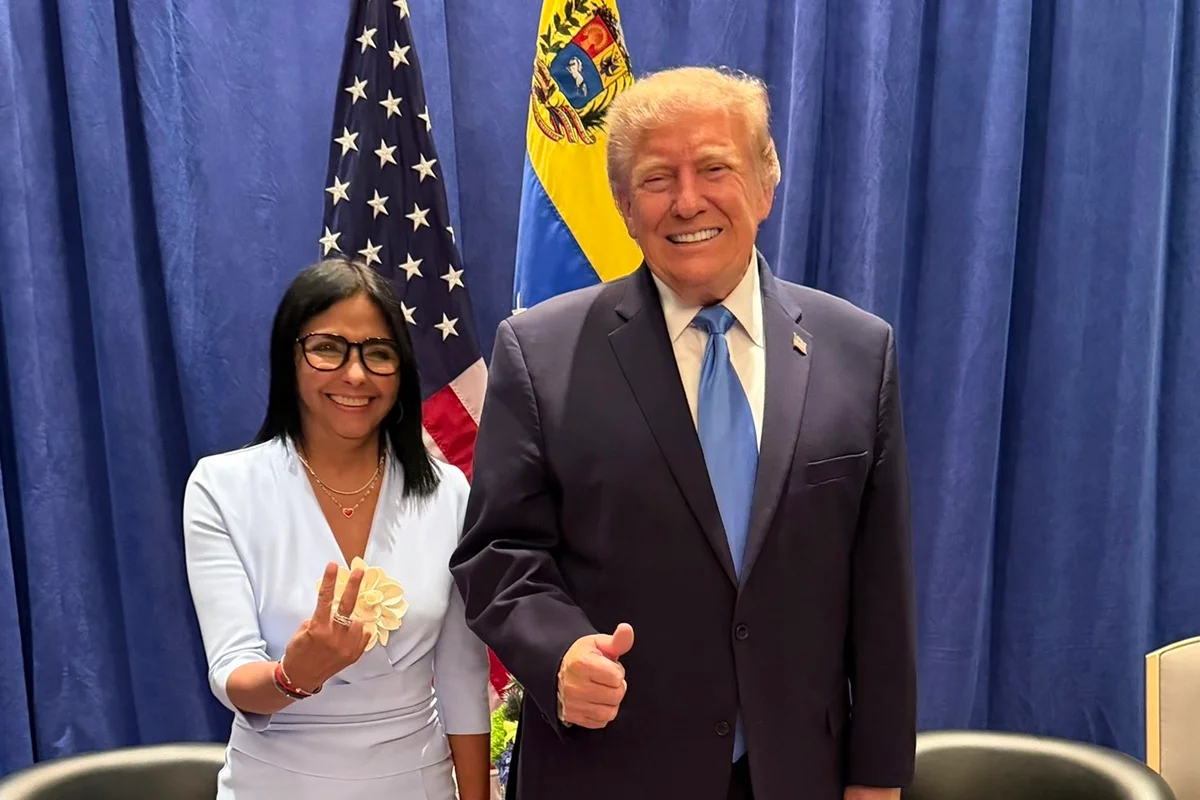 "Histórica reunião", diz Delcy Rodríguez sobre encontro com Trump