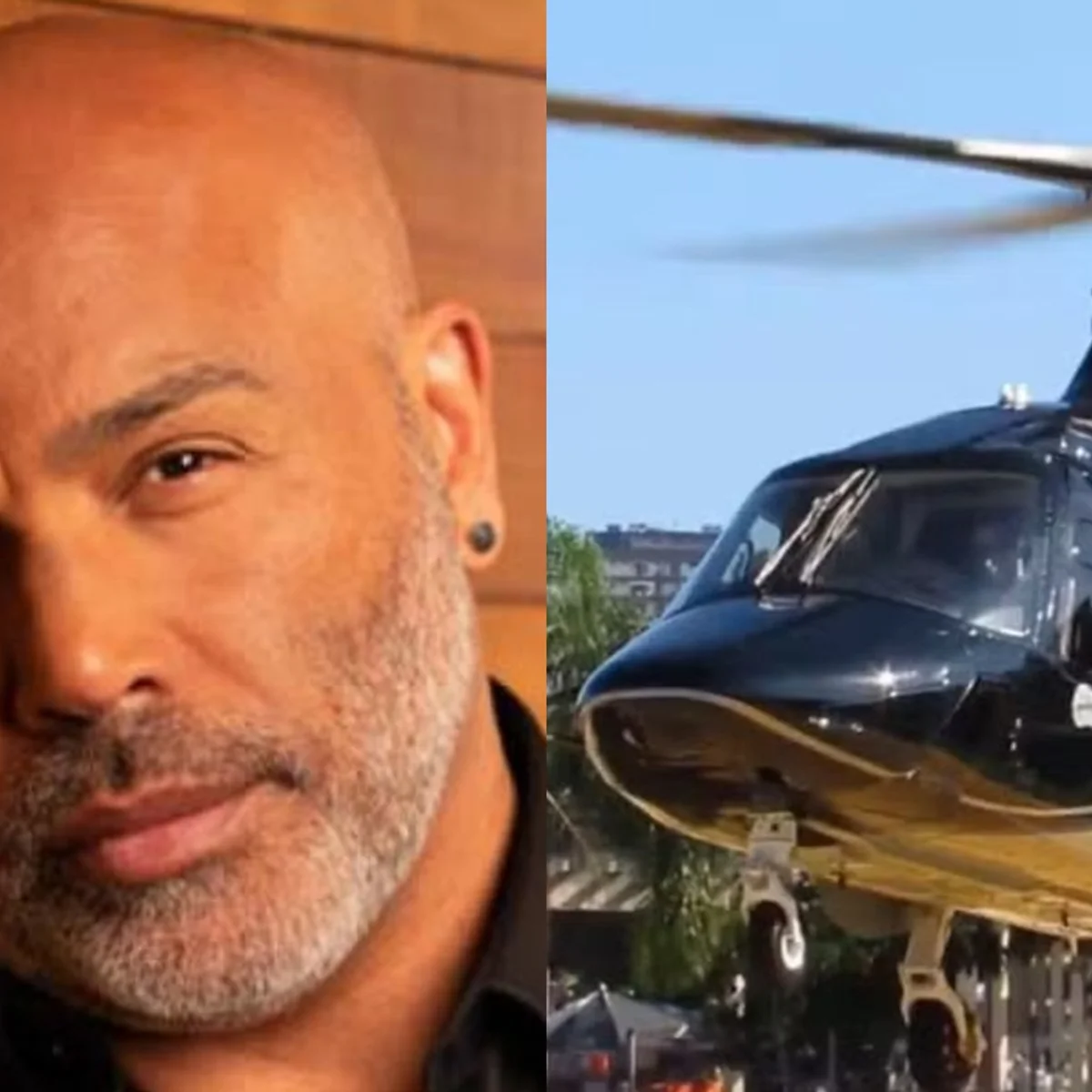 Como é a região em que helicóptero de Rick foi encontrado após acidente