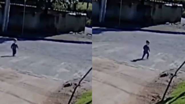 Bebê de 1 ano e 6 meses deixa creche sozinho e vai andando até trabalho da mãe em SC; veja vídeo