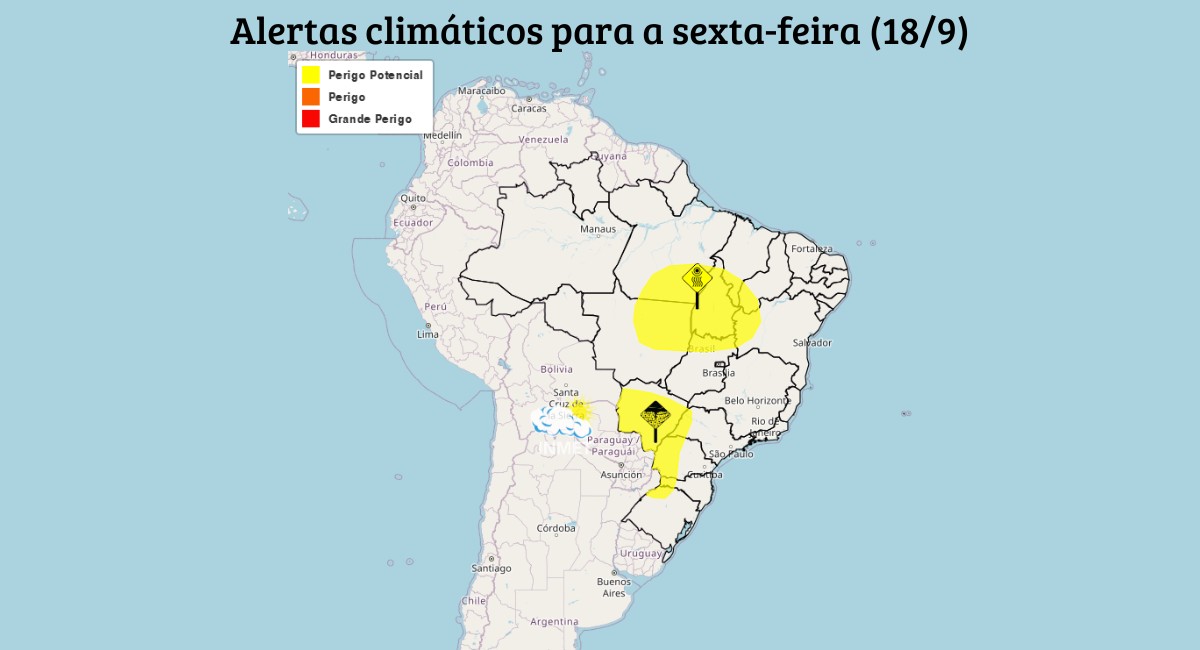 Tempestades voltam a ganhar força no Sul nesta sexta-feira