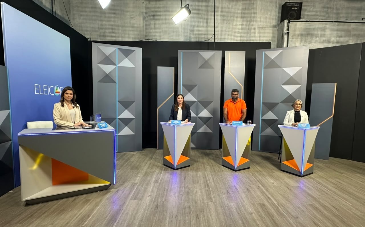 Debate da TV Liberal: candidatos ao governo do PA trocam acusações e discutem sobre saúde e concessão de água