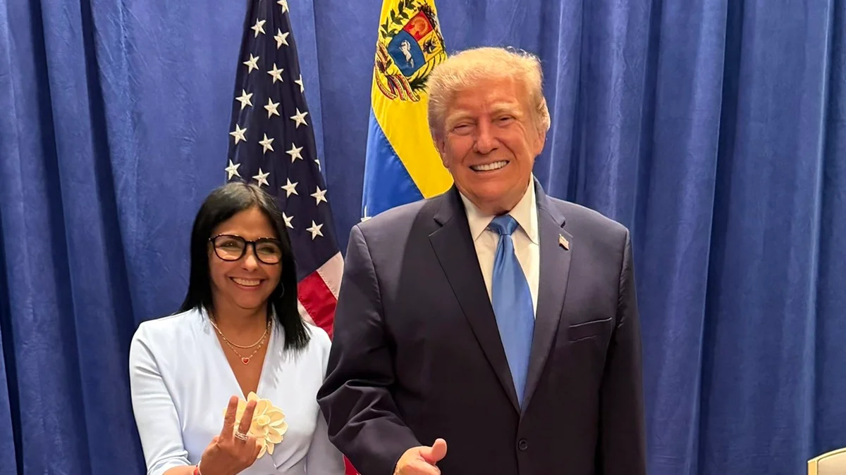 "Histórica reunião", diz Delcy Rodríguez sobre encontro com Trump