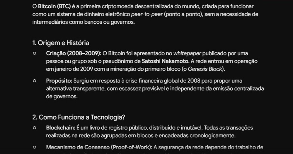 Conteúdo com base em fontes buscadas pelo Gemini — Foto: Diedrich Bader/TechTudo