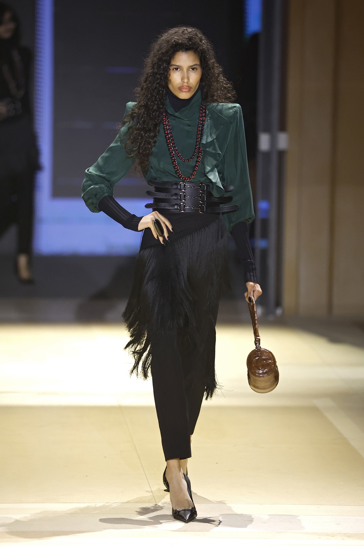 Animal print, grunge e all black ganham destaque na Semana de Moda de Milão